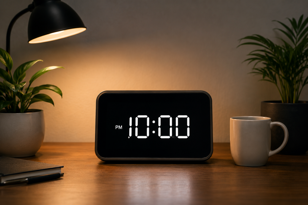 Alarm clock representing overnight U.S. work shifts for Filipino remote professionals